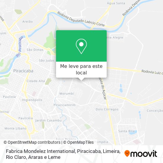 Fabrica Mondelez International mapa