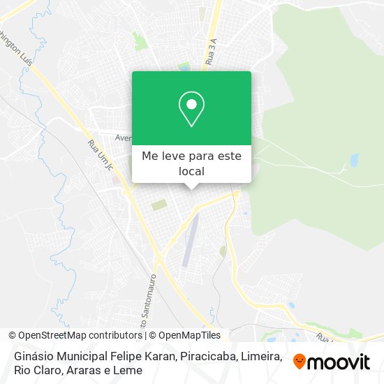 Ginásio Municipal Felipe Karan mapa