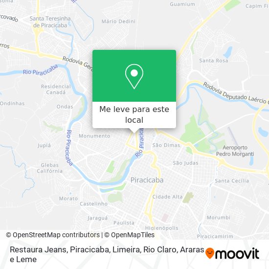 Restaura Jeans mapa