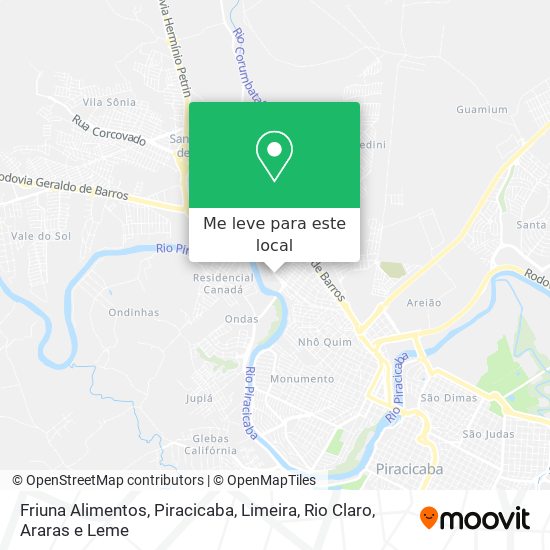 Friuna Alimentos mapa