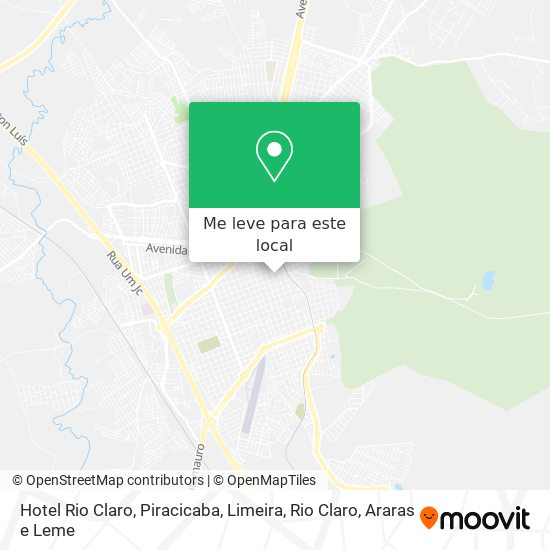 Hotel Rio Claro mapa