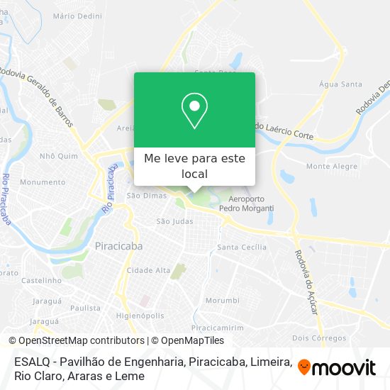 ESALQ - Pavilhão de Engenharia mapa