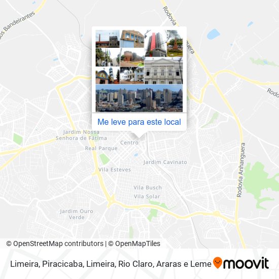 Limeira mapa