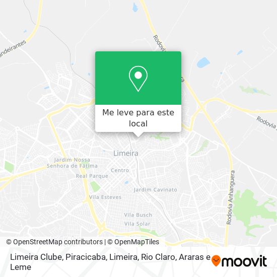 Limeira Clube mapa