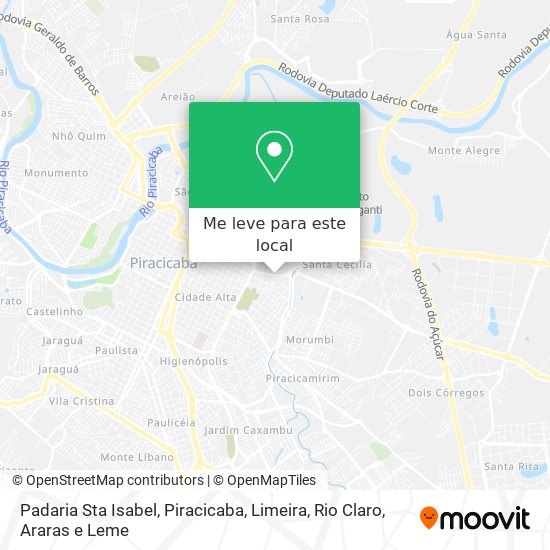 Padaria Sta Isabel mapa