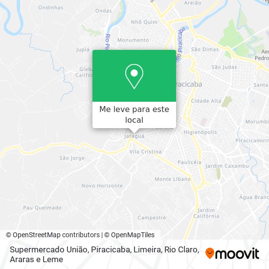 Supermercado União mapa