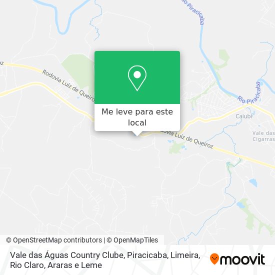 Vale das Águas Country Clube mapa