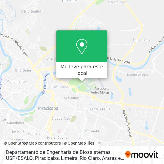 Departamento de Engenharia de Biossistemas USP / ESALQ mapa