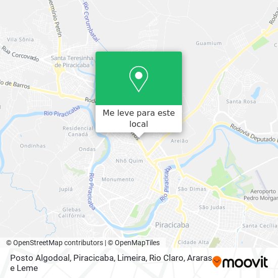 Posto Algodoal mapa