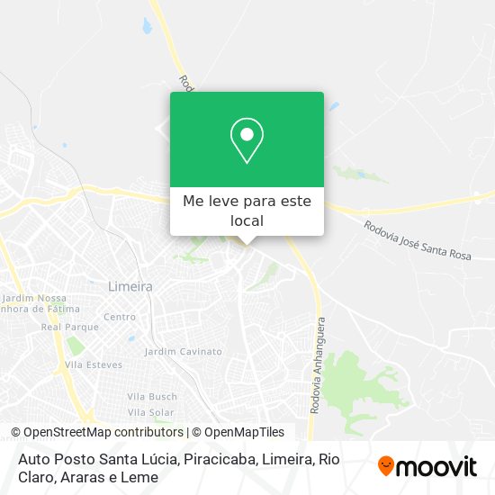 Auto Posto Santa Lúcia mapa