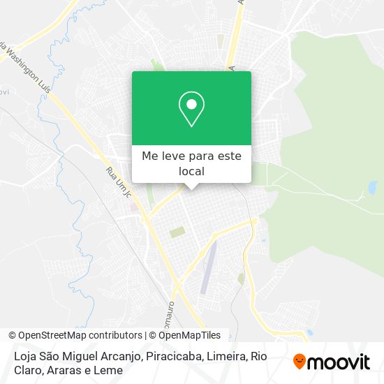 Loja São Miguel Arcanjo mapa