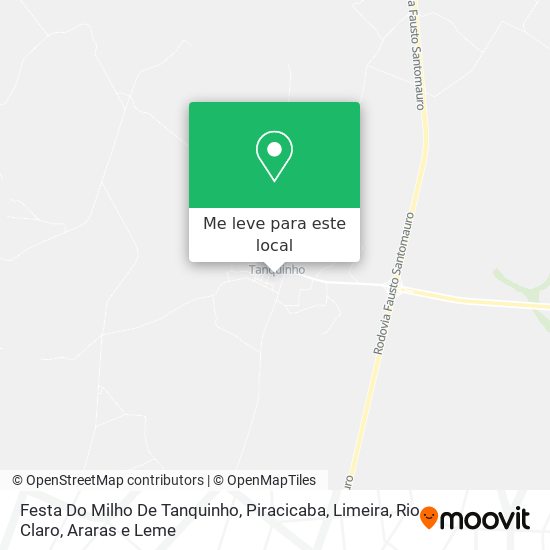 Festa Do Milho De Tanquinho mapa