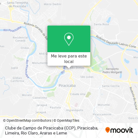 Clube de Campo de Piracicaba (CCP) mapa