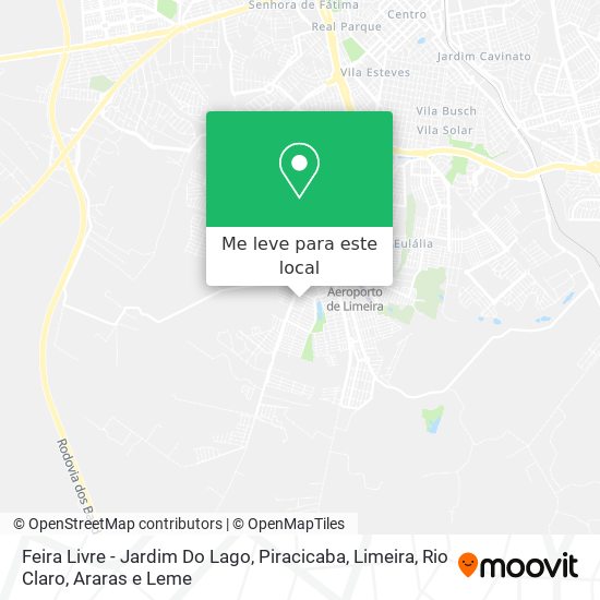 Feira Livre - Jardim Do Lago mapa