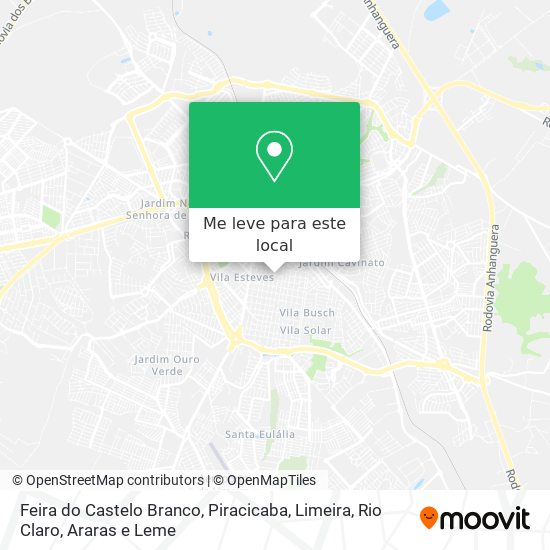 Feira do Castelo Branco mapa