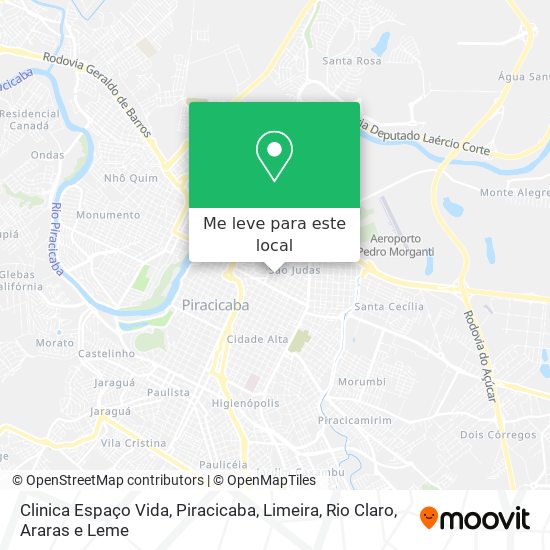 Clinica Espaço Vida mapa