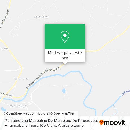 Penitenciaria Masculina Do Municipio De Piracicaba mapa