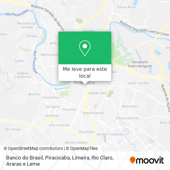 Banco do Brasil mapa