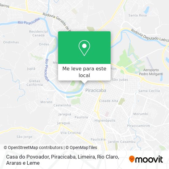 Casa do Povoador mapa