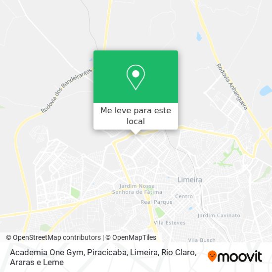 Academia One Gym mapa