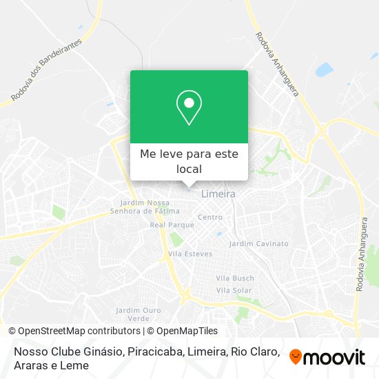 Nosso Clube Ginásio mapa