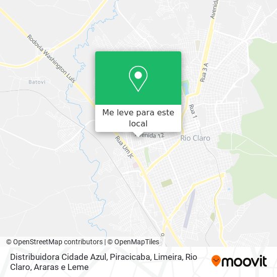 Distribuidora Cidade Azul mapa