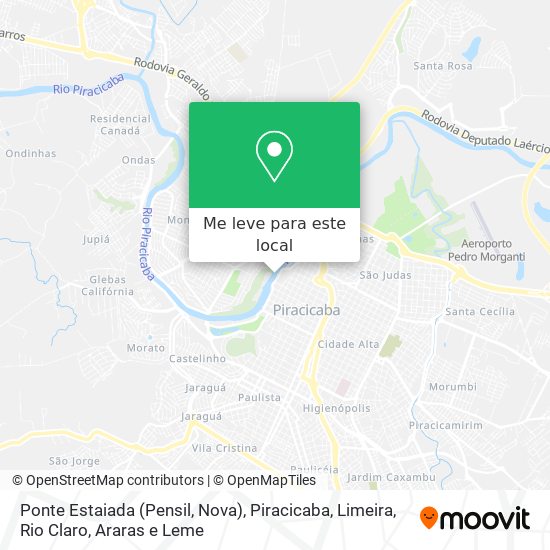 Ponte Estaiada (Pensil, Nova) mapa