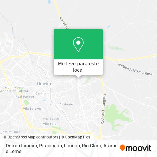 Detran Limeira mapa