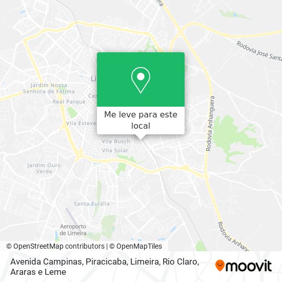 Avenida Campinas mapa