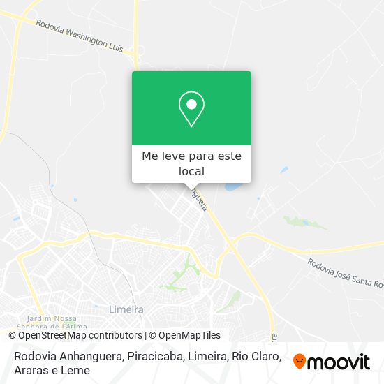 Rodovia Anhanguera mapa