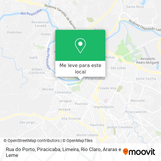 Rua do Porto mapa