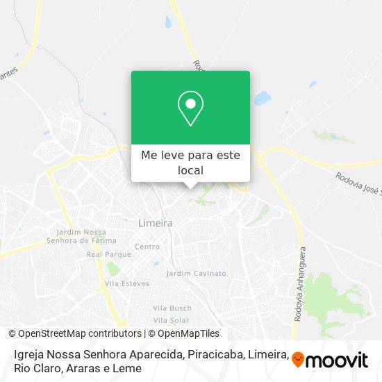 Igreja Nossa Senhora Aparecida mapa