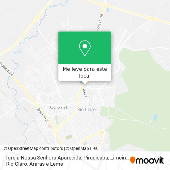Igreja Nossa Senhora Aparecida mapa
