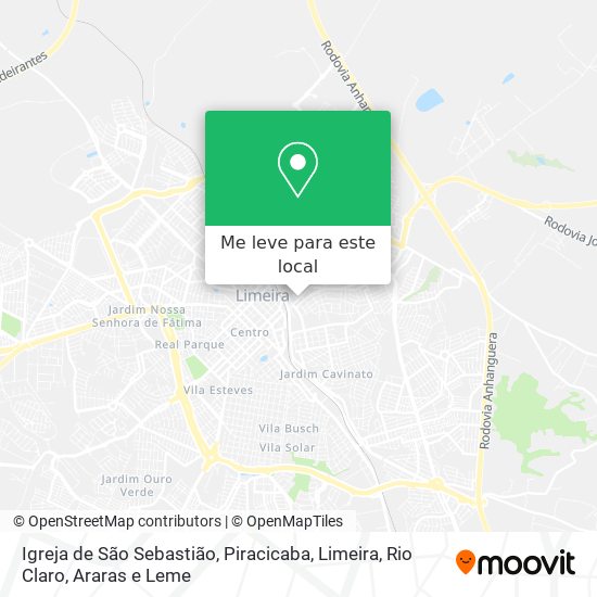 Igreja de São Sebastião mapa