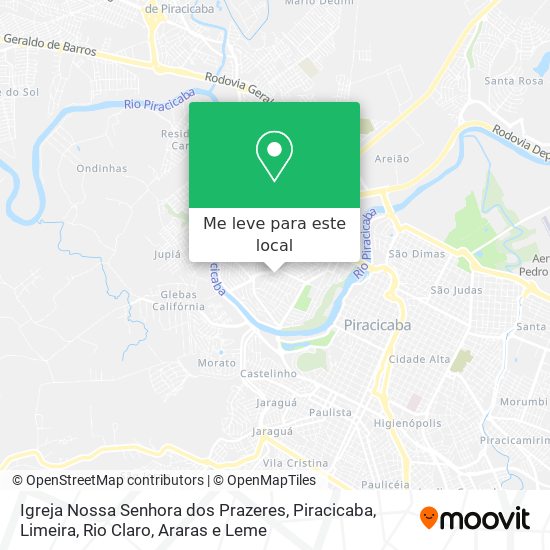 Igreja Nossa Senhora dos Prazeres mapa