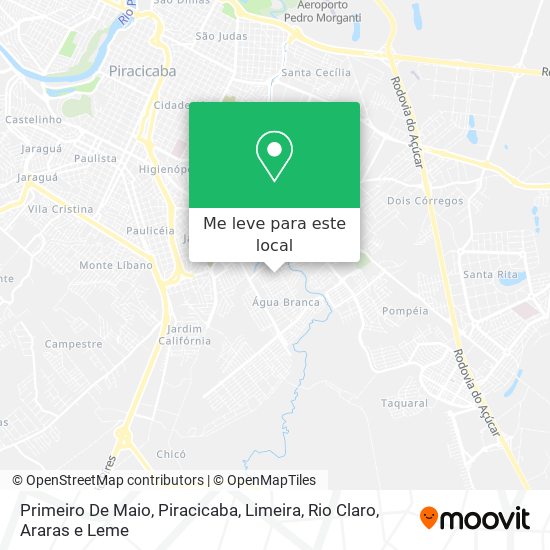 Primeiro De Maio mapa
