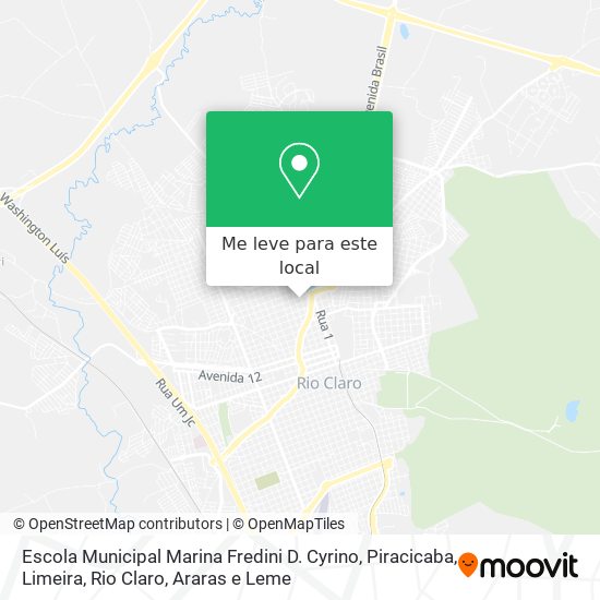 Escola Municipal Marina Fredini D. Cyrino mapa