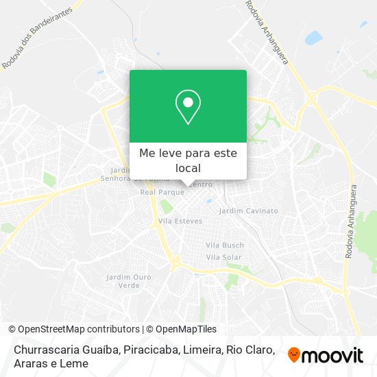 Churrascaria Guaíba mapa
