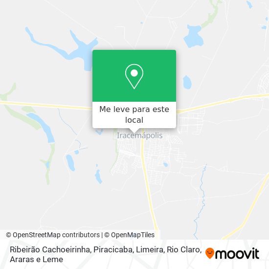 Ribeirão Cachoeirinha mapa