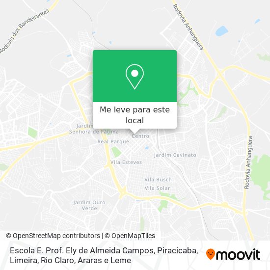 Escola E. Prof. Ely de Almeida Campos mapa