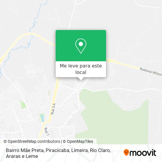 Bairro Mãe Preta mapa