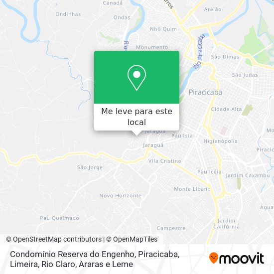 Condomínio Reserva do Engenho mapa