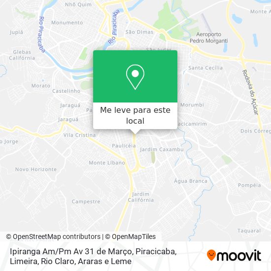 Ipiranga Am/Pm Av 31 de Março mapa