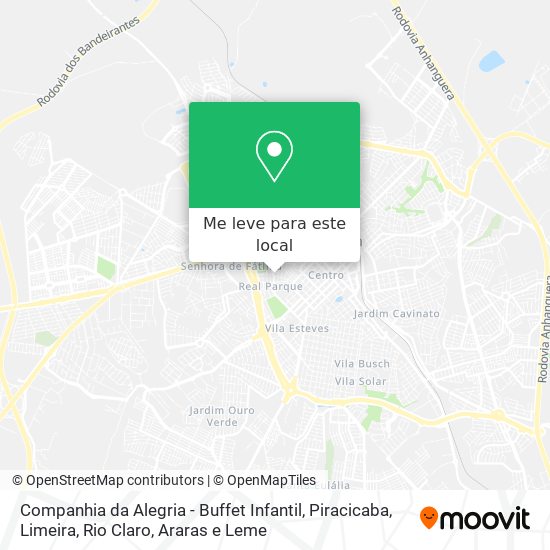 Companhia da Alegria - Buffet Infantil mapa