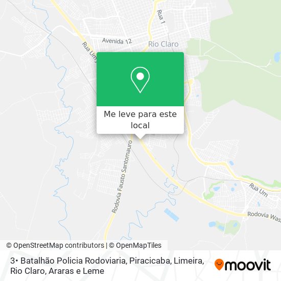 3• Batalhão Policia Rodoviaria mapa