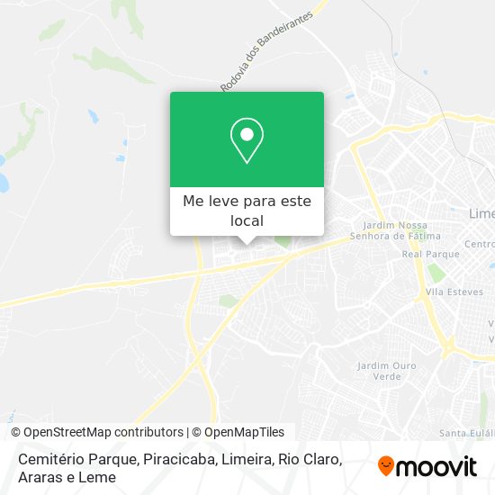Cemitério Parque mapa