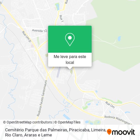 Cemitério Parque das Palmeiras mapa