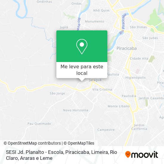 SESI Jd. Planalto - Escola mapa
