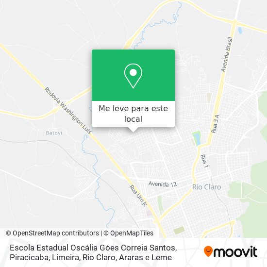 Escola Estadual Oscália Góes Correia Santos mapa