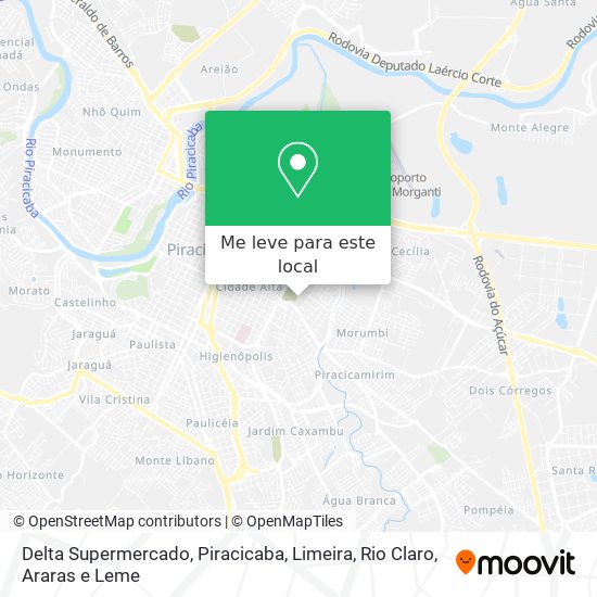 Delta Supermercado mapa